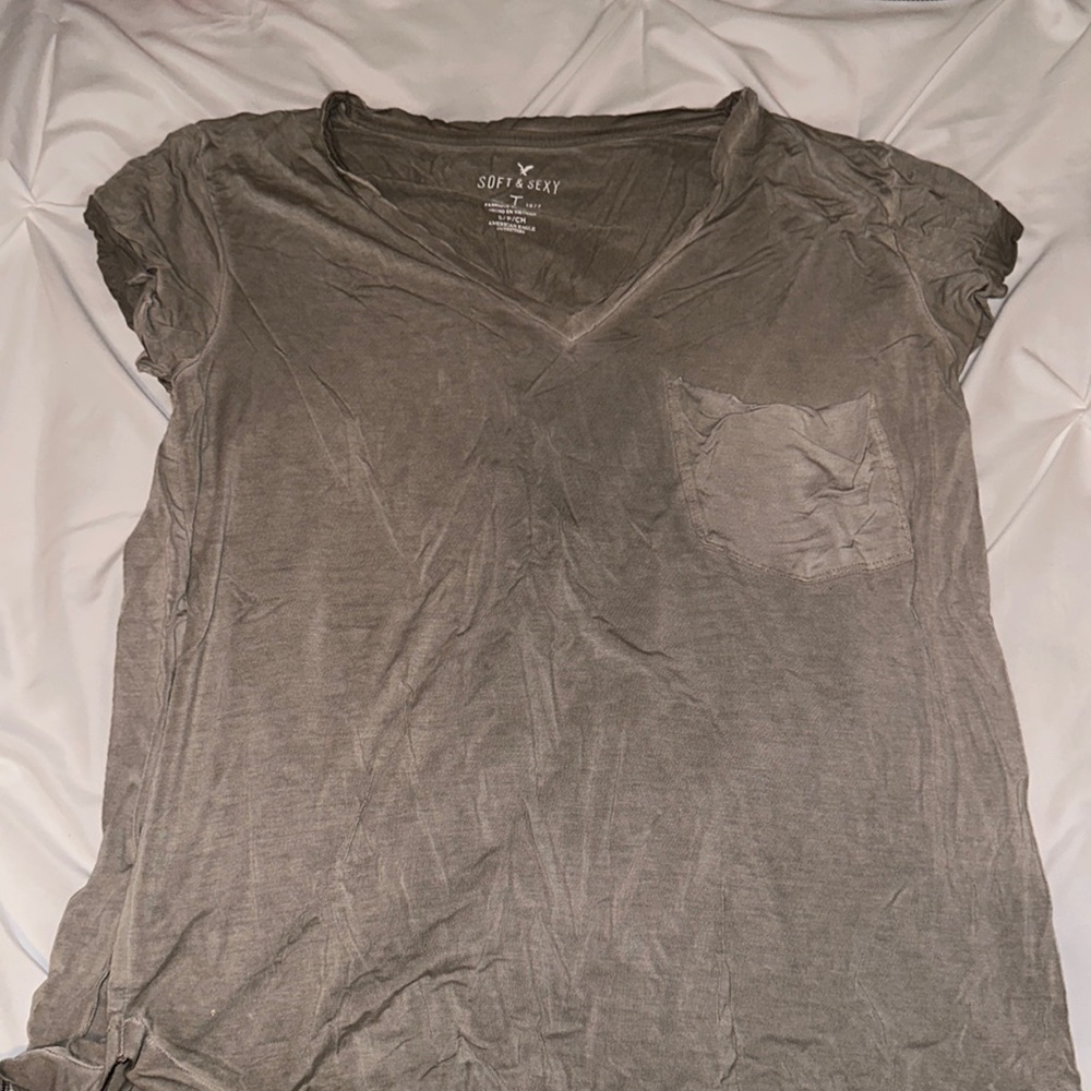 American eagle green short sleeve top